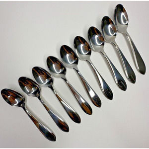 Northland Korea Stainless Flatware Glossy Replacement 9 PC‎ Teaspoon Set